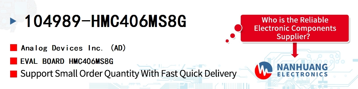 104989-HMC406MS8G ADI EVAL BOARD HMC406MS8G