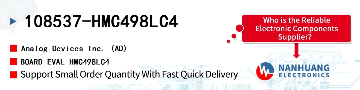 108537-HMC498LC4 ADI BOARD EVAL HMC498LC4