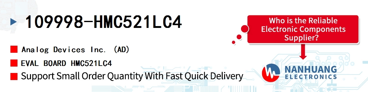 109998-HMC521LC4 ADI EVAL BOARD HMC521LC4