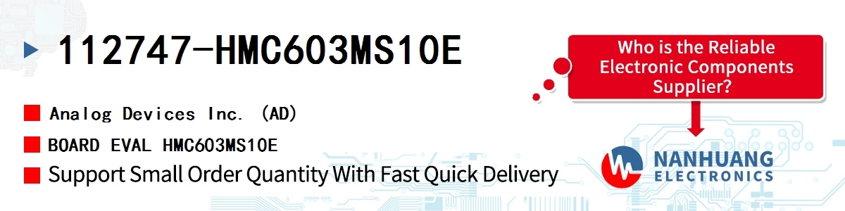 112747-HMC603MS10E ADI BOARD EVAL HMC603MS10E