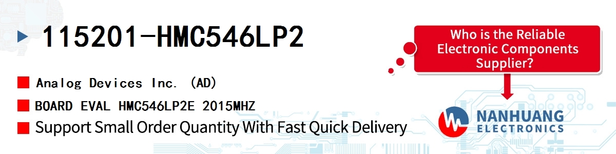 115201-HMC546LP2 ADI BOARD EVAL HMC546LP2E 2015MHZ