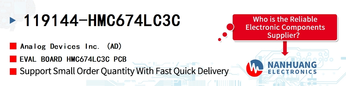 119144-HMC674LC3C ADI EVAL BOARD HMC674LC3C PCB