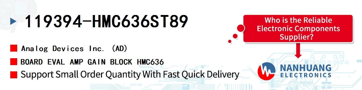 119394-HMC636ST89 ADI BOARD EVAL AMP GAIN BLOCK HMC636