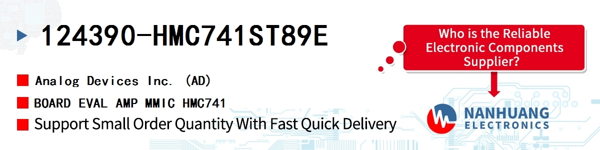 124390-HMC741ST89E ADI BOARD EVAL AMP MMIC HMC741