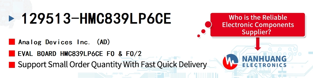 129513-HMC839LP6CE ADI EVAL BOARD HMC839LP6CE FO & FO/2