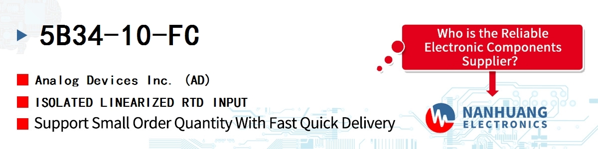 5B34-10-FC ADI ISOLATED LINEARIZED RTD INPUT