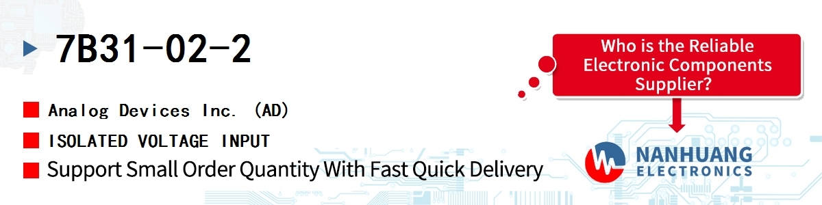 7B31-02-2 ADI ISOLATED VOLTAGE INPUT