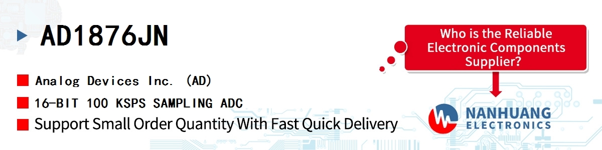 AD1876JN ADI 16-BIT 100 KSPS SAMPLING ADC