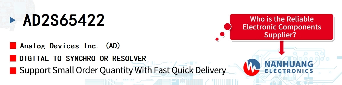 AD2S65422 ADI DIGITAL TO SYNCHRO OR RESOLVER