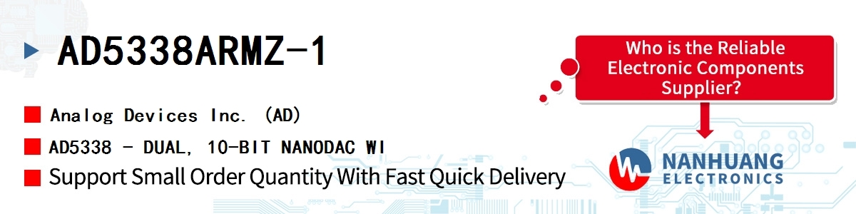 AD5338ARMZ-1 ADI AD5338 - DUAL, 10-BIT NANODAC WI