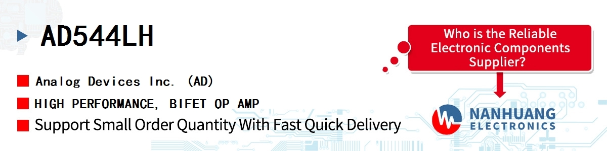 AD544LH ADI HIGH PERFORMANCE, BIFET OP AMP