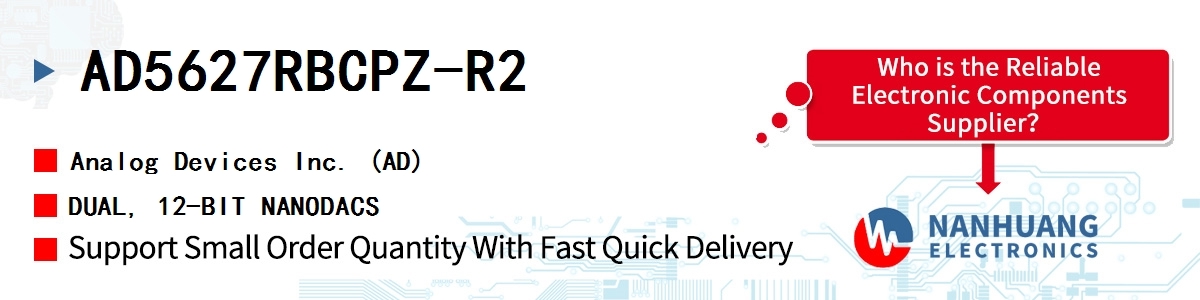 AD5627RBCPZ-R2 ADI DUAL, 12-BIT NANODACS