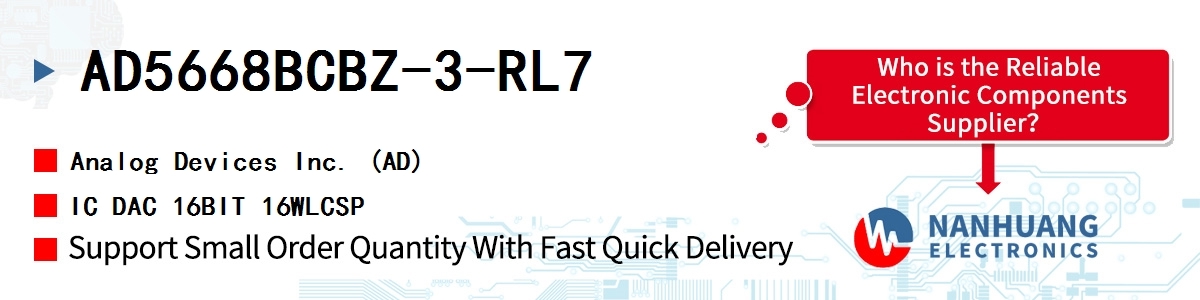 AD5668BCBZ-3-RL7 ADI IC DAC 16BIT 16WLCSP