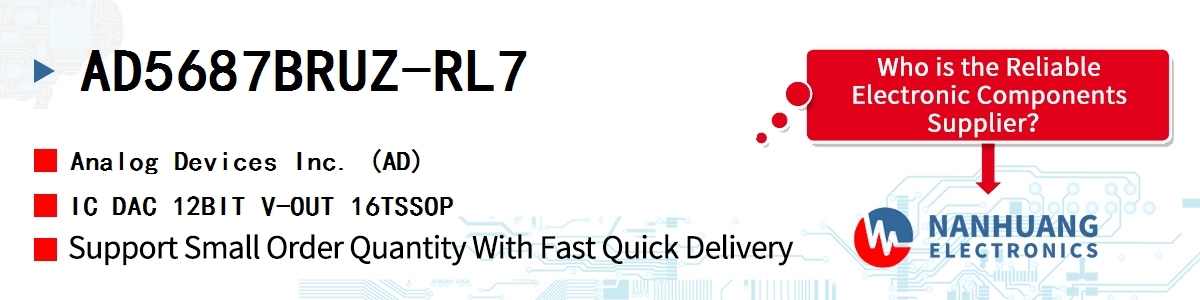 AD5687BRUZ-RL7 ADI IC DAC 12BIT V-OUT 16TSSOP