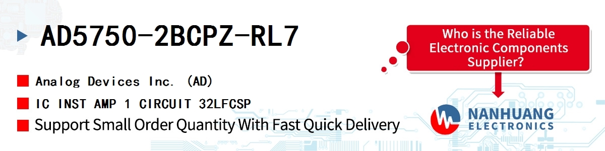 AD5750-2BCPZ-RL7 ADI IC INST AMP 1 CIRCUIT 32LFCSP