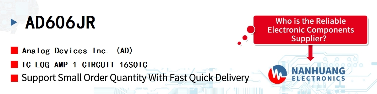 AD606JR ADI IC LOG AMP 1 CIRCUIT 16SOIC