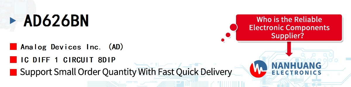 AD626BN ADI IC DIFF 1 CIRCUIT 8DIP