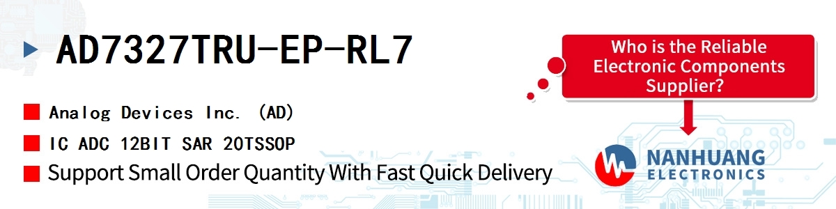 AD7327TRU-EP-RL7 ADI IC ADC 12BIT SAR 20TSSOP