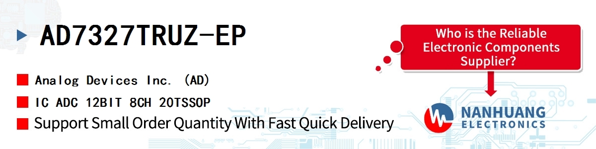AD7327TRUZ-EP ADI IC ADC 12BIT 8CH 20TSSOP