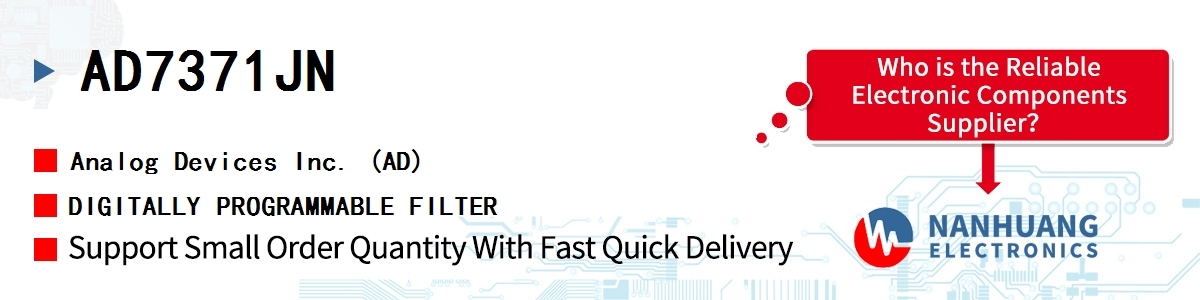 AD7371JN ADI DIGITALLY PROGRAMMABLE FILTER