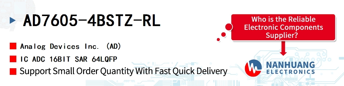 AD7605-4BSTZ-RL ADI IC ADC 16BIT SAR 64LQFP