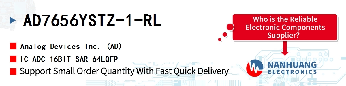 AD7656YSTZ-1-RL ADI IC ADC 16BIT SAR 64LQFP