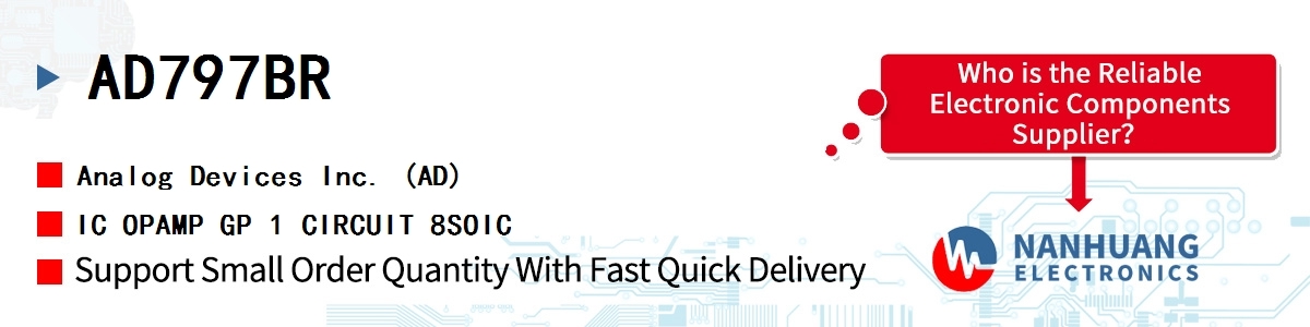 AD797BR ADI IC OPAMP GP 1 CIRCUIT 8SOIC