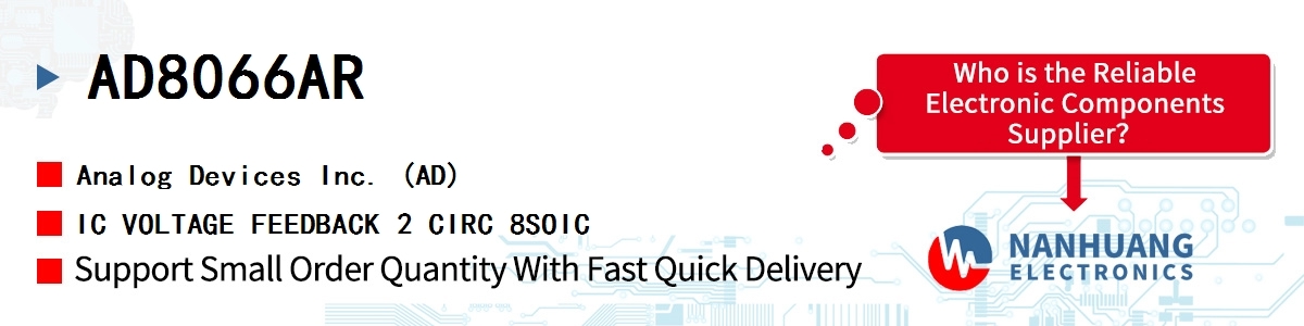 AD8066AR ADI IC VOLTAGE FEEDBACK 2 CIRC 8SOIC