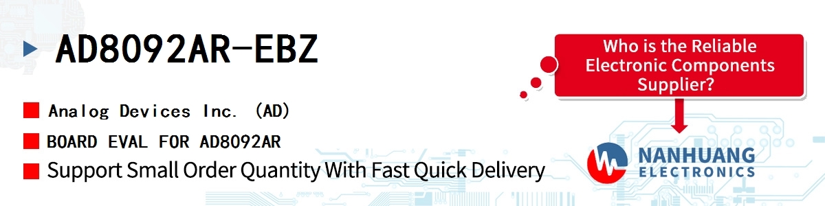 AD8092AR-EBZ ADI BOARD EVAL FOR AD8092AR