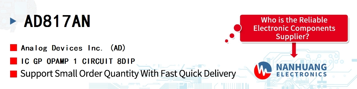 AD817AN ADI IC GP OPAMP 1 CIRCUIT 8DIP