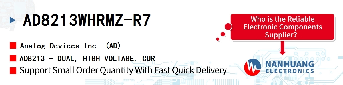 AD8213WHRMZ-R7 ADI AD8213 - DUAL, HIGH VOLTAGE, CUR