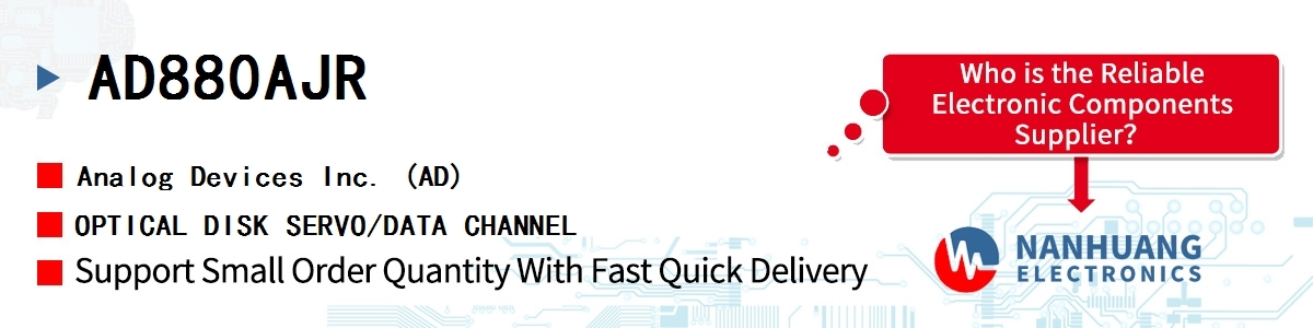 AD880AJR ADI OPTICAL DISK SERVO/DATA CHANNEL