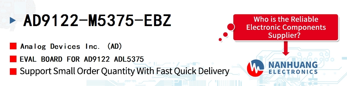 AD9122-M5375-EBZ ADI EVAL BOARD FOR AD9122 ADL5375