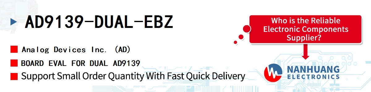 AD9139-DUAL-EBZ ADI BOARD EVAL FOR DUAL AD9139