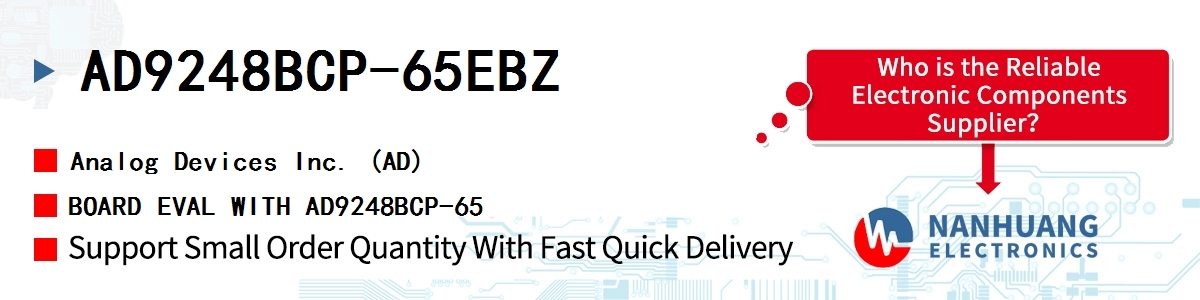 AD9248BCP-65EBZ ADI BOARD EVAL WITH AD9248BCP-65