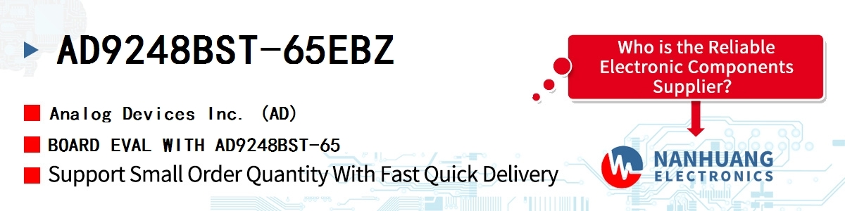 AD9248BST-65EBZ ADI BOARD EVAL WITH AD9248BST-65