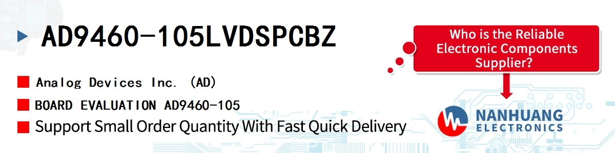 AD9460-105LVDSPCBZ ADI BOARD EVALUATION AD9460-105