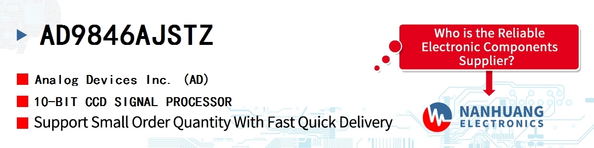 AD9846AJSTZ ADI 10-BIT CCD SIGNAL PROCESSOR