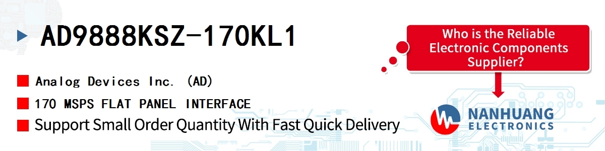 AD9888KSZ-170KL1 ADI 170 MSPS FLAT PANEL INTERFACE