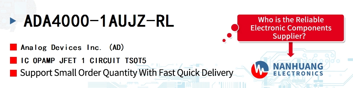 ADA4000-1AUJZ-RL ADI IC OPAMP JFET 1 CIRCUIT TSOT5