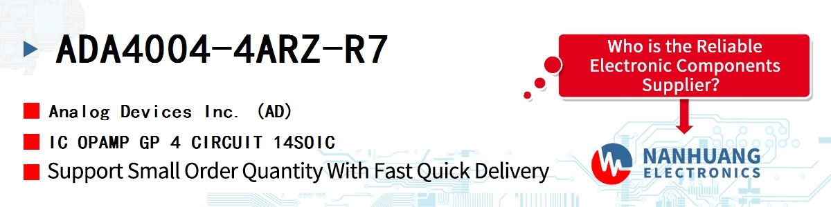 ADA4004-4ARZ-R7 ADI IC OPAMP GP 4 CIRCUIT 14SOIC