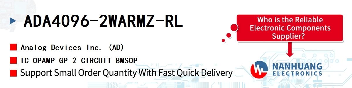 ADA4096-2WARMZ-RL ADI IC OPAMP GP 2 CIRCUIT 8MSOP