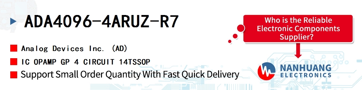 ADA4096-4ARUZ-R7 ADI IC OPAMP GP 4 CIRCUIT 14TSSOP