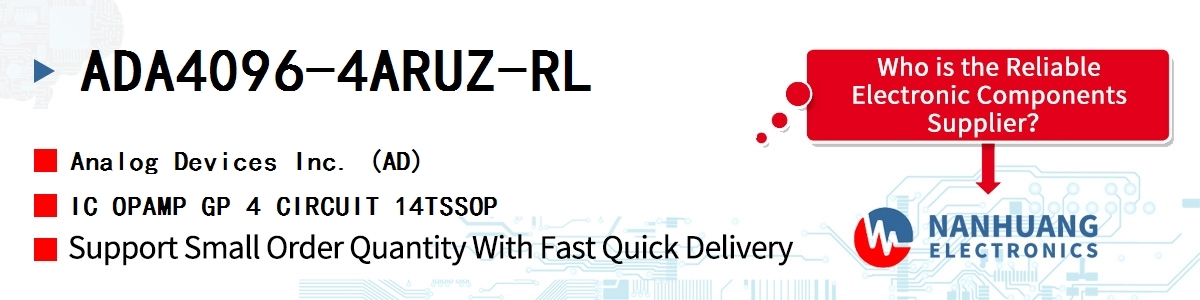 ADA4096-4ARUZ-RL ADI IC OPAMP GP 4 CIRCUIT 14TSSOP