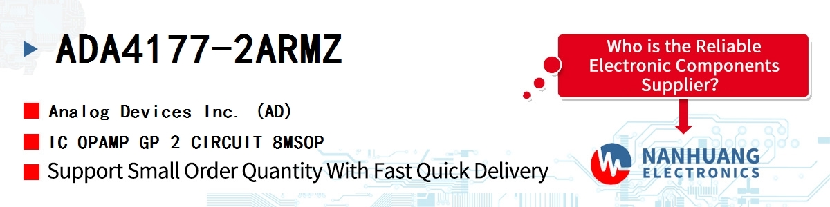 ADA4177-2ARMZ ADI IC OPAMP GP 2 CIRCUIT 8MSOP