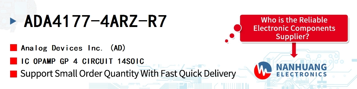 ADA4177-4ARZ-R7 ADI IC OPAMP GP 4 CIRCUIT 14SOIC
