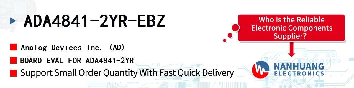 ADA4841-2YR-EBZ ADI BOARD EVAL FOR ADA4841-2YR