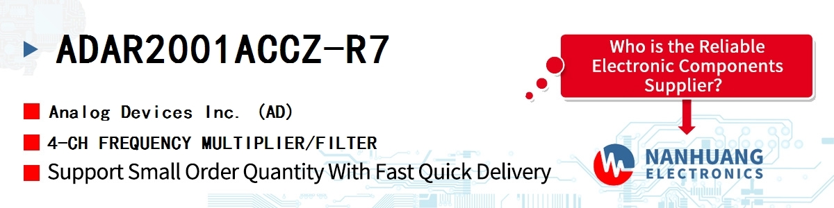 ADAR2001ACCZ-R7 ADI 4-CH FREQUENCY MULTIPLIER/FILTER