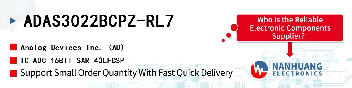 ADAS3022BCPZ-RL7 ADI IC ADC 16BIT SAR 40LFCSP