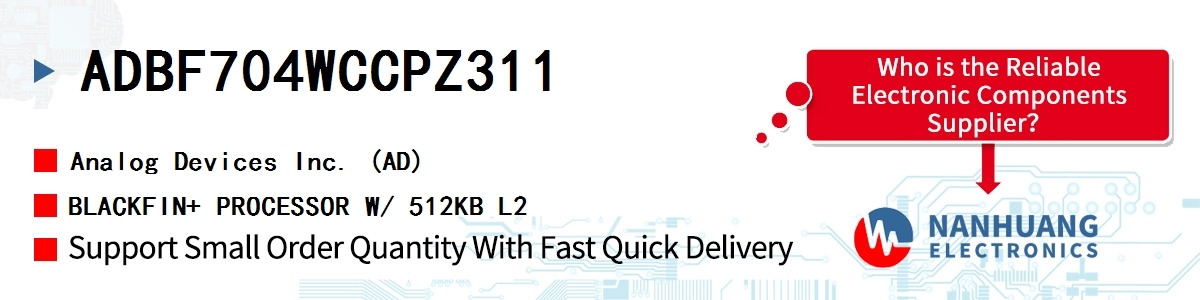 ADBF704WCCPZ311 ADI BLACKFIN+ PROCESSOR W/ 512KB L2